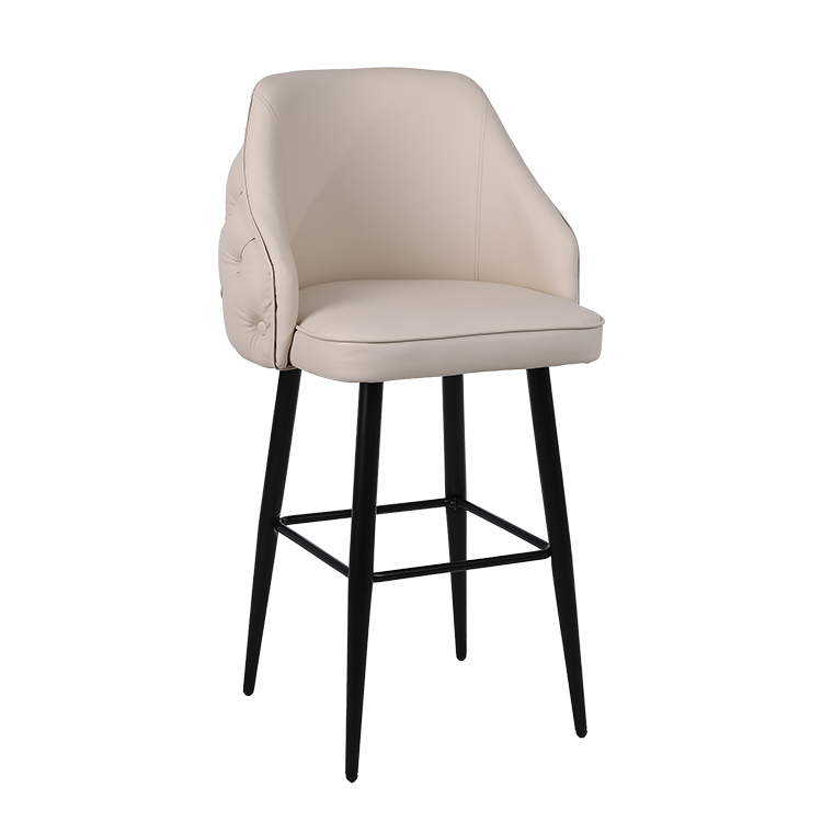Fire-resistant velvet bar stool